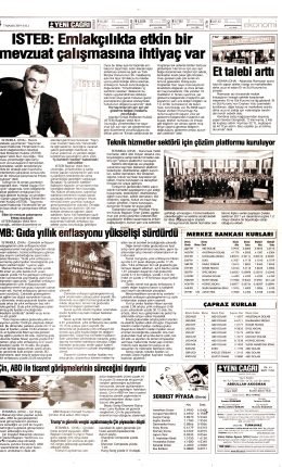 ISTEB EMLAKÇİLİKTE ETKİN BİR MEVZUAT ÇALIŞMASINA İHTİYAÇ VAR